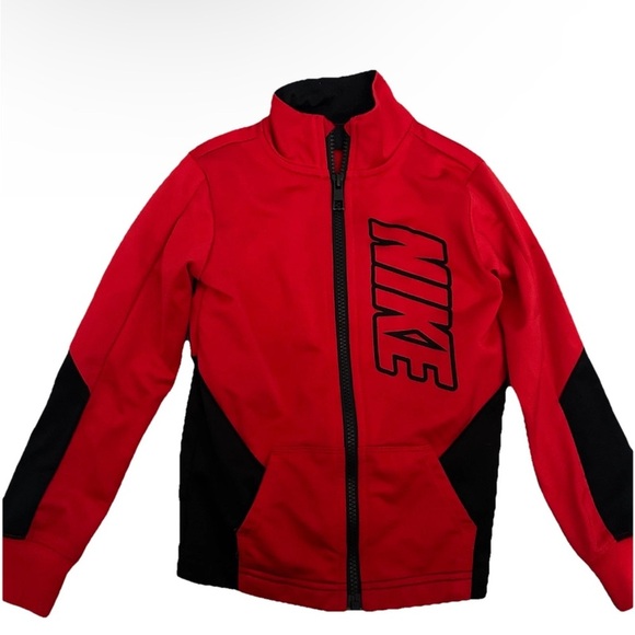 2 Nike Toddler Boy Full Zip Hoodies Size 4T Blue Red - Picture 5 of 5